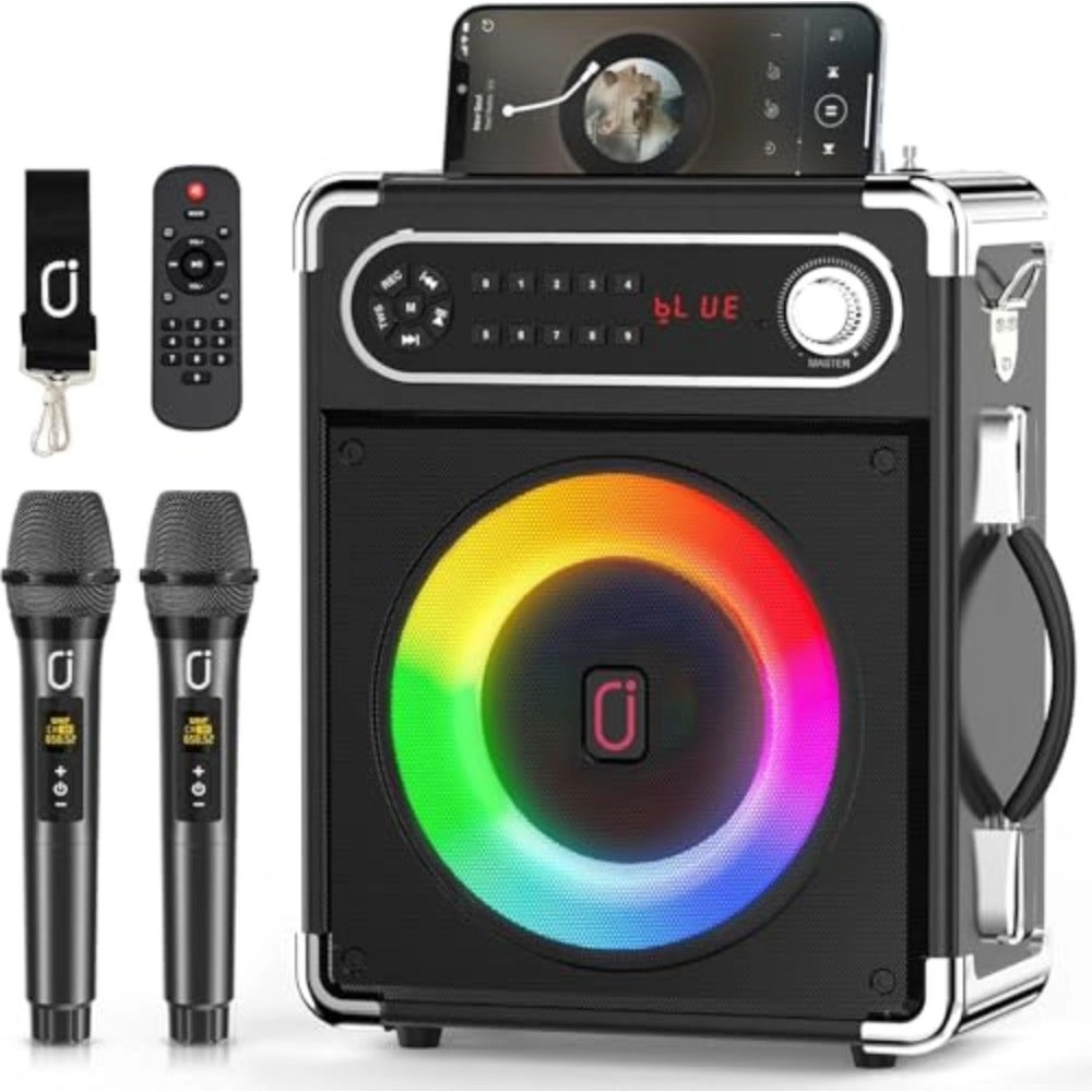 Generic Karaoke Machine - Two Wireless Microphones