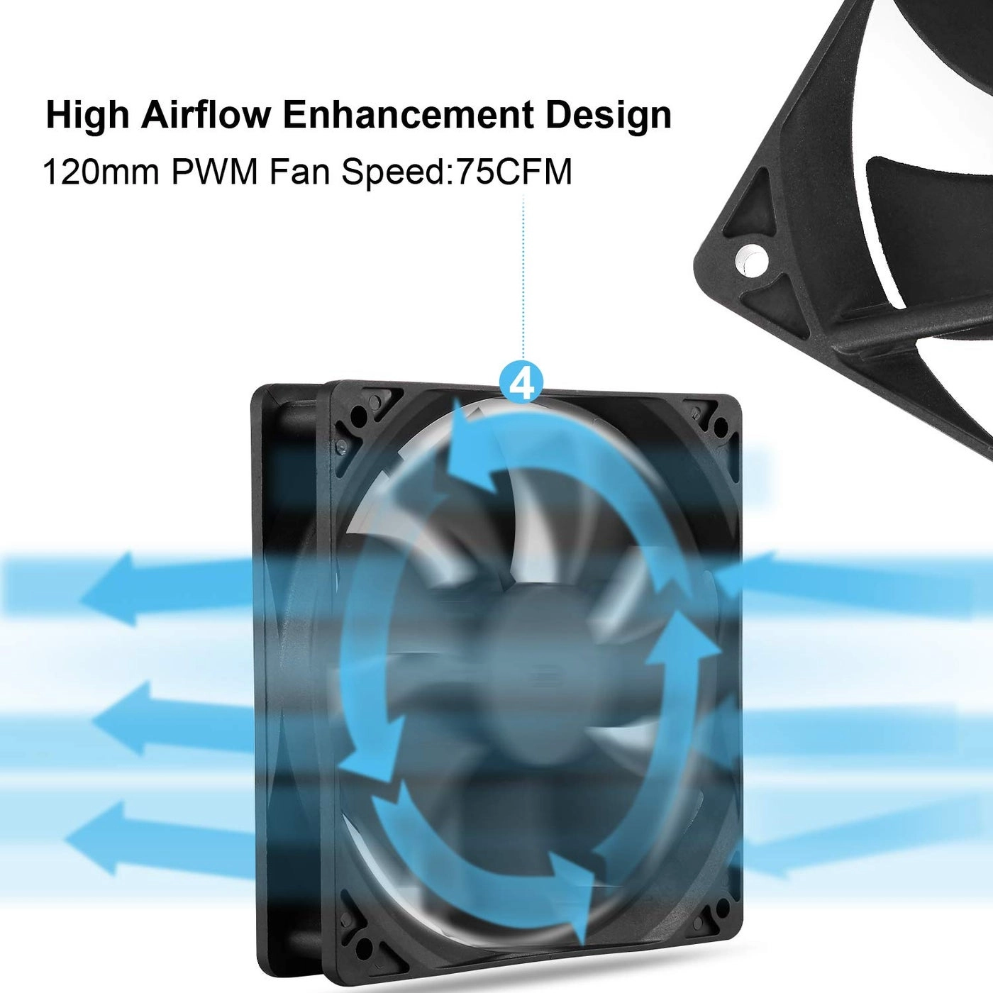Computer PC CPU Fan - 120mm