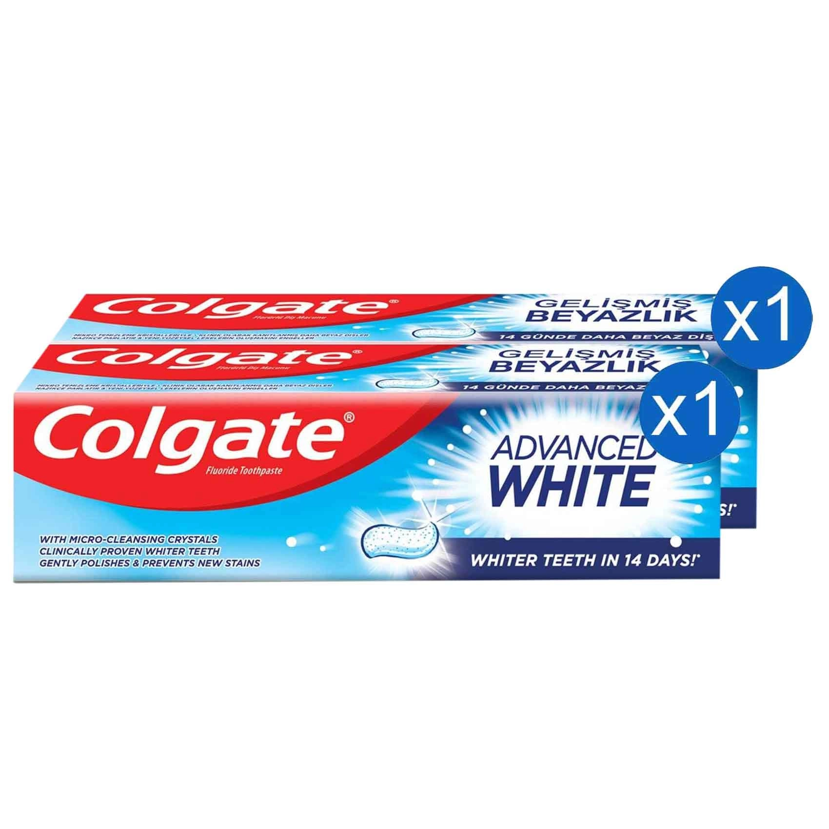Colgate Advanced White Toothpaste 125 ml x2