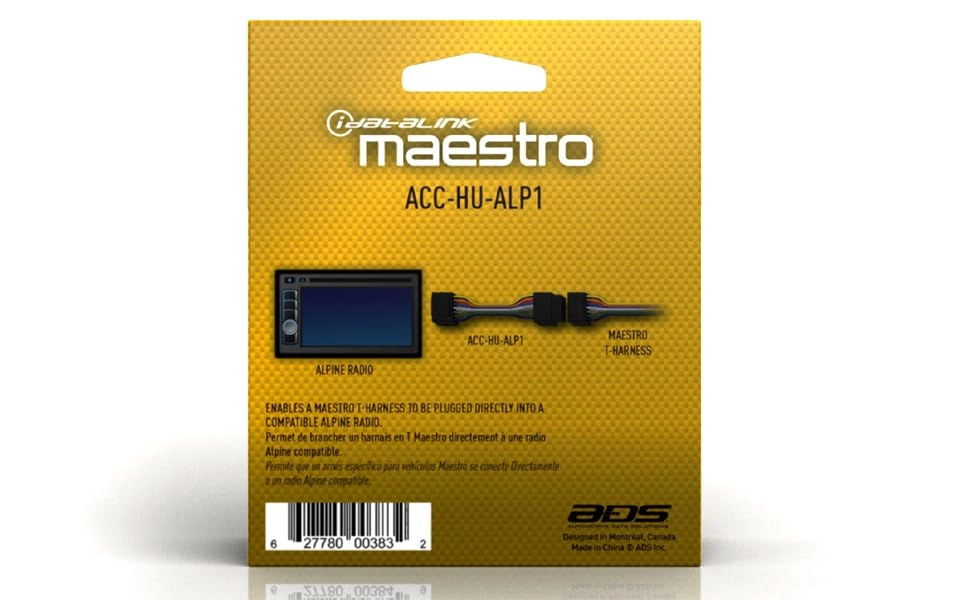 Maestro Radio Replacement Harness - Plug and Play 2007+ Chrysler Dodge Jeep