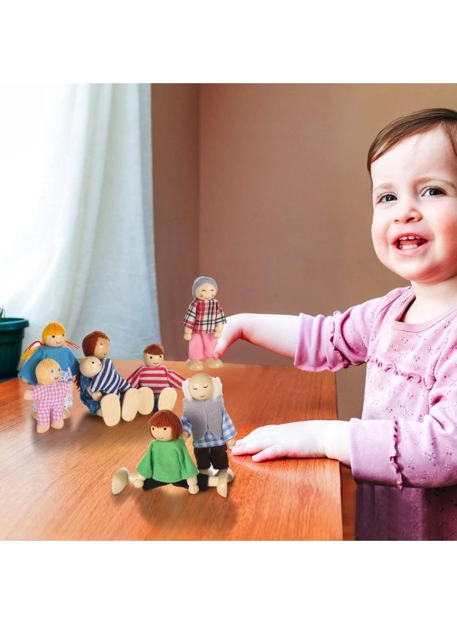 Bending Dolls - Dolls House Set 8 People