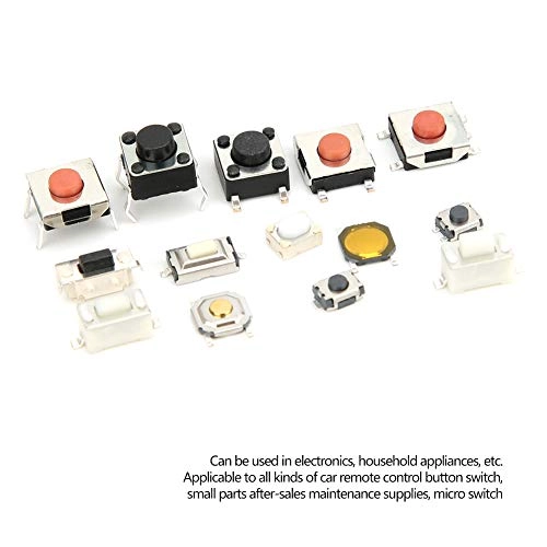 Tactile Push Button Switch - 750pcs 15-value Assortment Kit