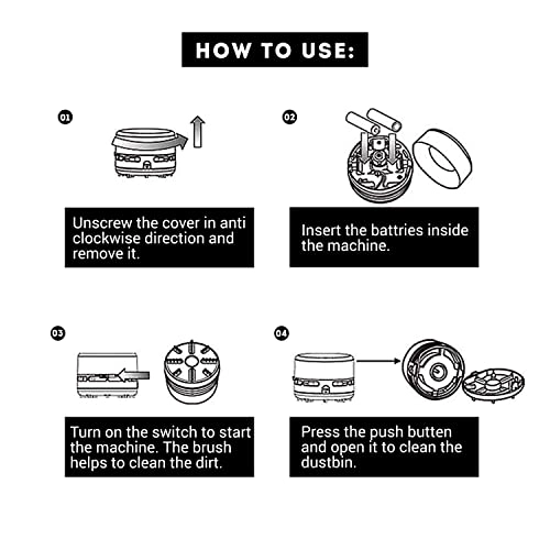 Mini Portable Desktop Vacuum Cleaner - Cordless 12,000 RPM