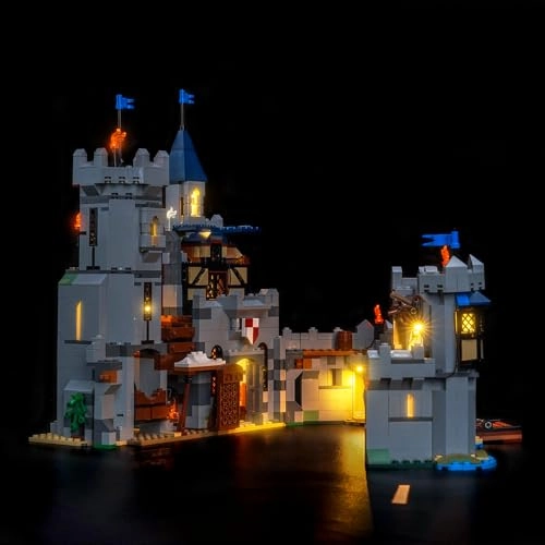 Light kit Compatible with Lego 31168 Medieval Horse Knight Castle - Colorful Standard Version