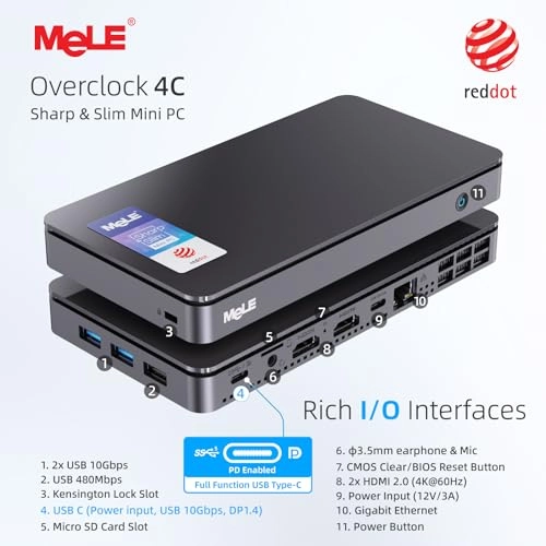 Overclock 4C - 1 TB 32 GB Celeron