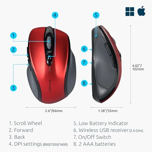 Pro Fit Mid-Size Mouse - Wireless
