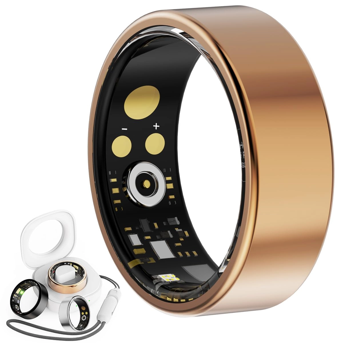 Smart Ring - Rose Gold #8 5Days Battery Life