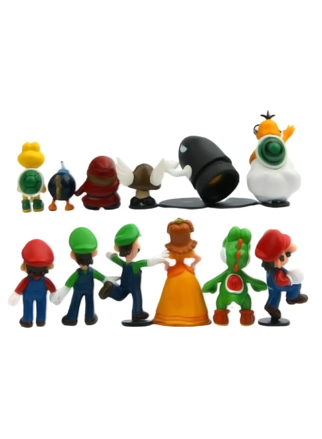 Super Mario Bros Figure Set 12 pcs