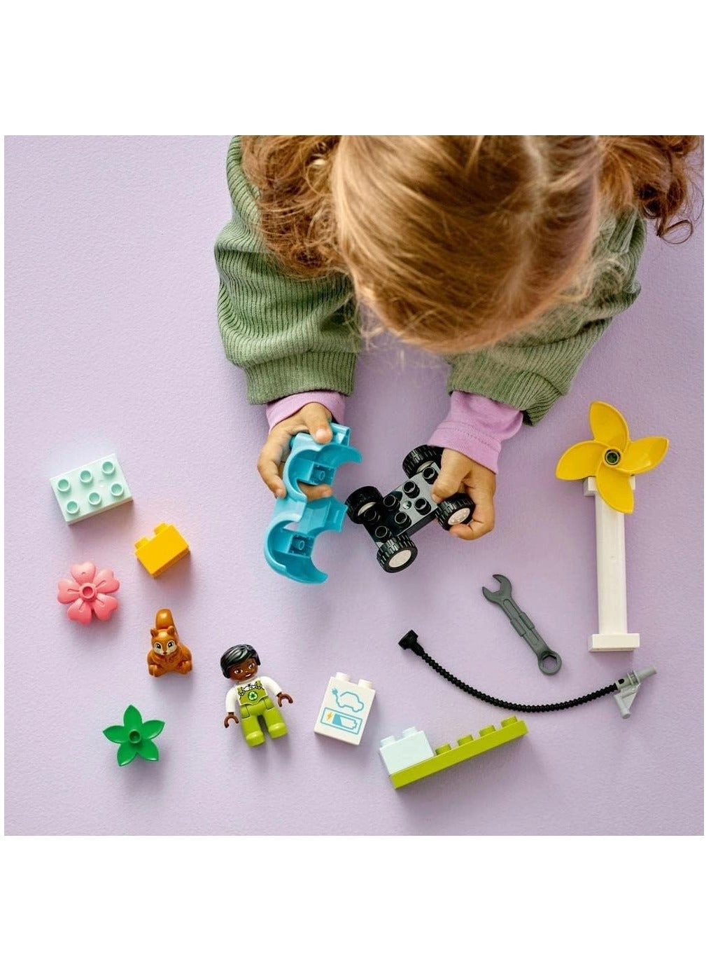 DUPLO Town Wind Turbine and Electric Car (10985) - 2+ Years Educational