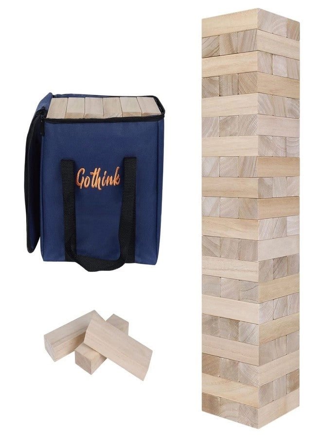 GOTHINK Giant Tumble Tower - 60pcs 3.2 FT Wooden