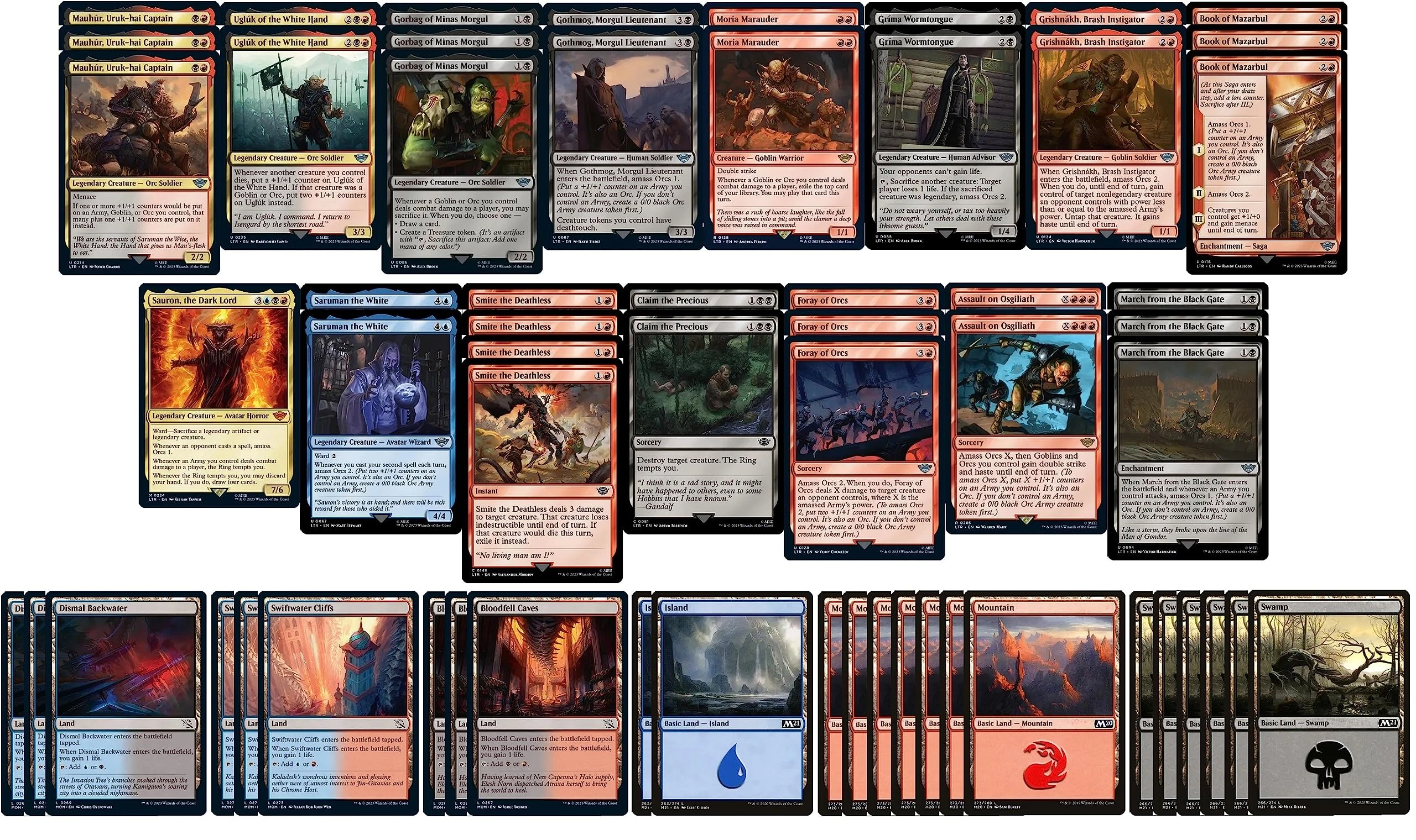 MTG Decks & More Elite Orc Amass Deck - Grixis LOTR
