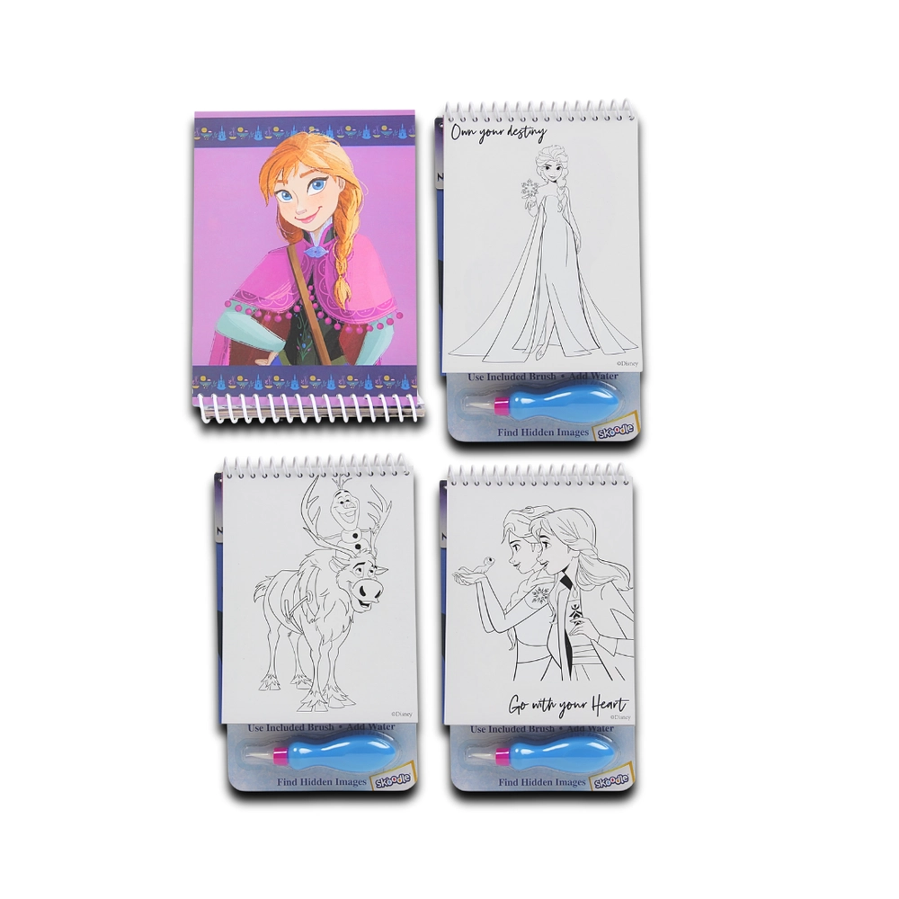 Frozen Water Magic Pad - 4 reusable reveal pages 1 reusable water brush