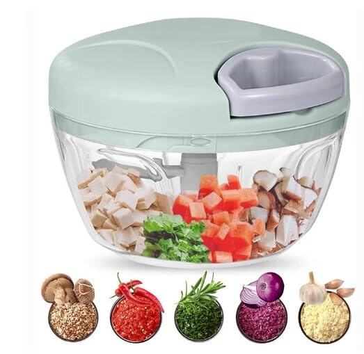 Brilliant JJJJ Manual Food Chopper - 400 Milliliters 3 blades