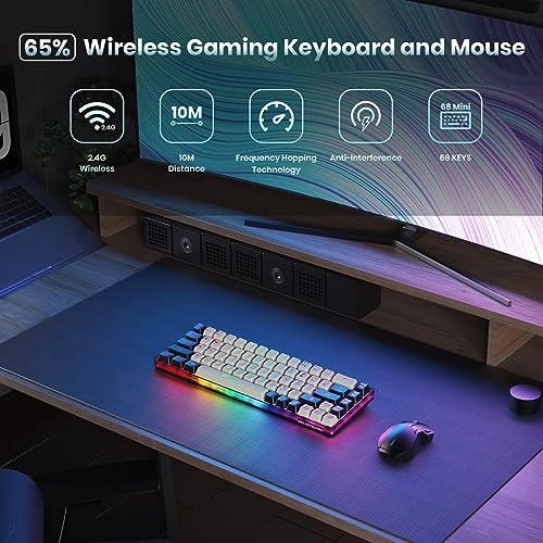 Wireless Gaming Keyboard-KB - 2.4G Wireless