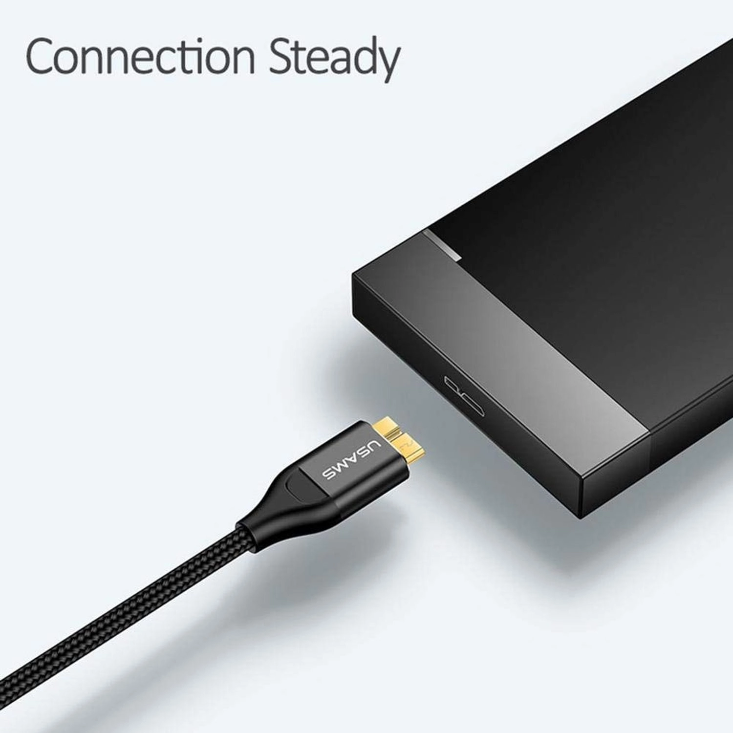 Hard Drive Data Cable USB-A to Micro USB-B 1m