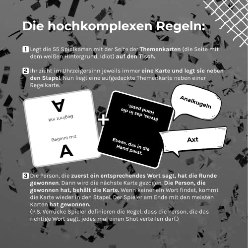 more is more Blackout - White Edition Party Game