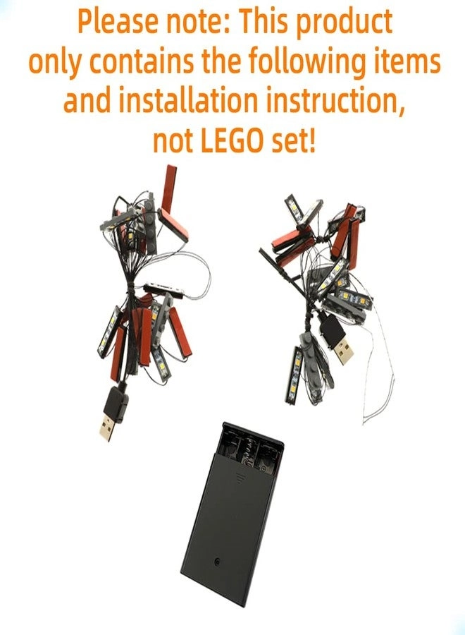LED Light Kit - Compatible with Lego Eiffel Tower for Icons 10307 Model Set