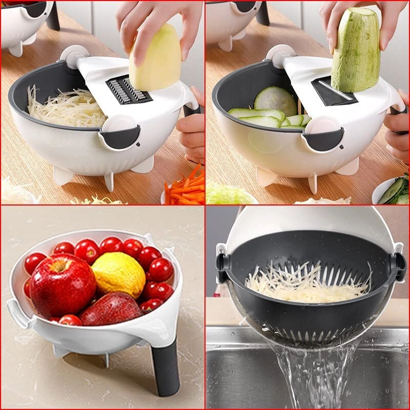 Electric Food Chopper - 100ml USB rechargeable + 9in1 Vegetable Shredder Bowl
