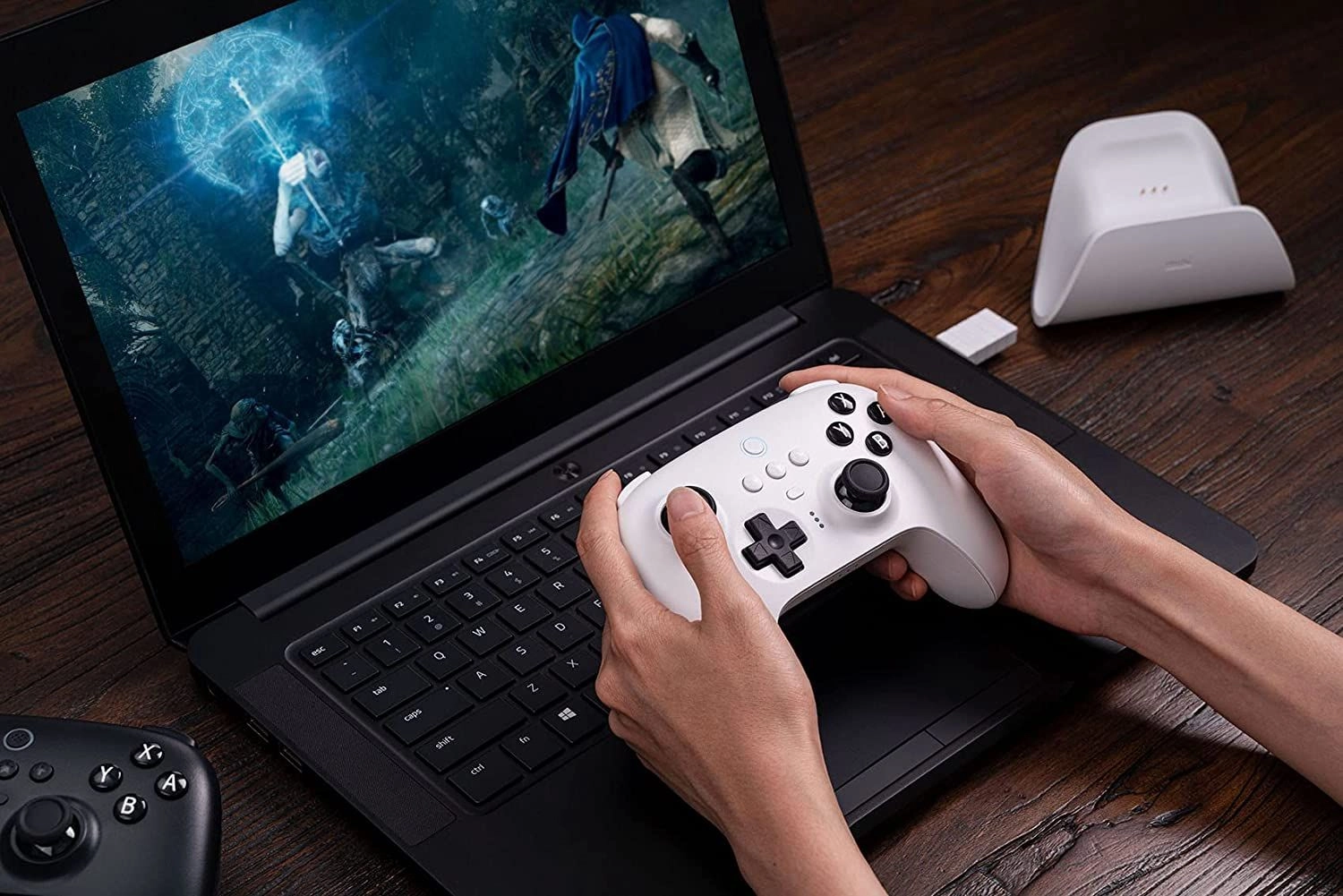 Ultimate BT Controller - White Switch Steam Deck