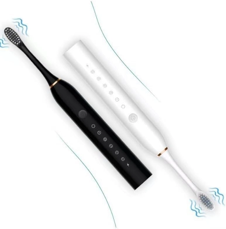 Rechargeable Toothbrush - Deep Cleaning IPX7 Waterproof 4 Replacement Heads
