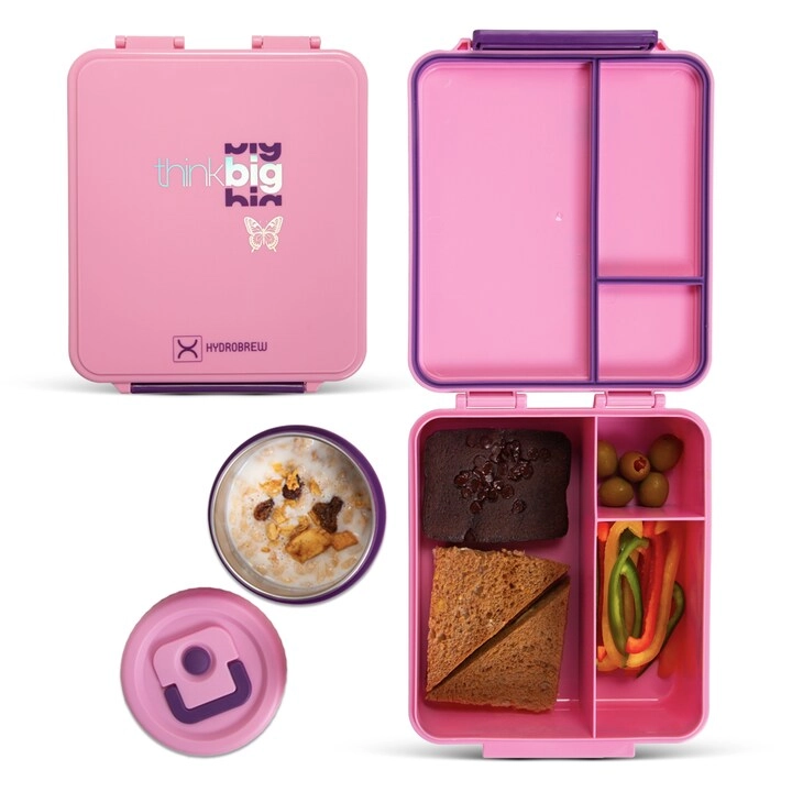 Bento Lunch Box - Dinosaurs Grey 1.74L