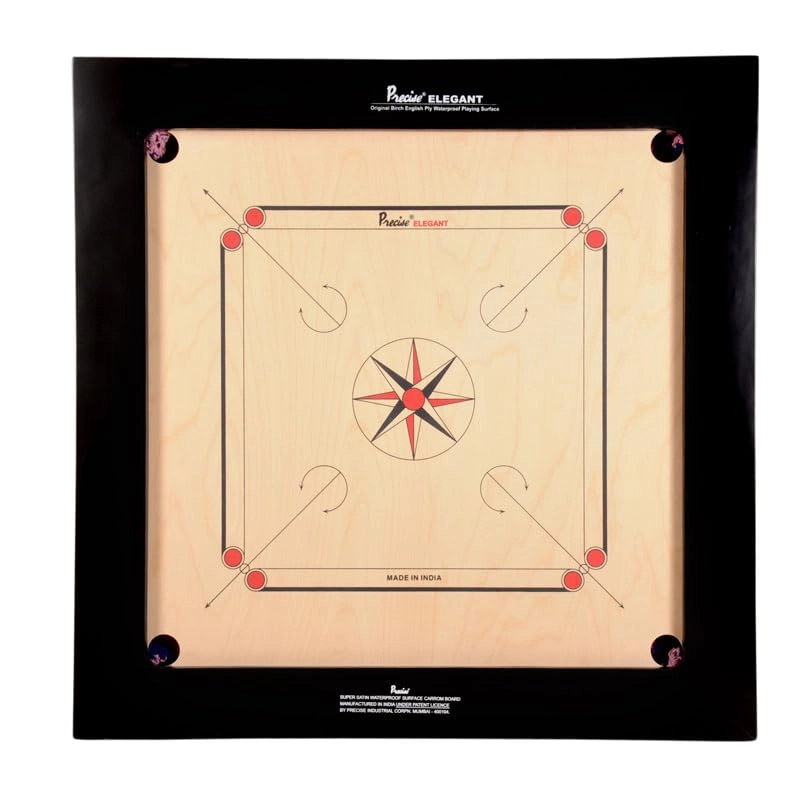 KD Willmax Precise Carrom Board - 28mm Bulldog