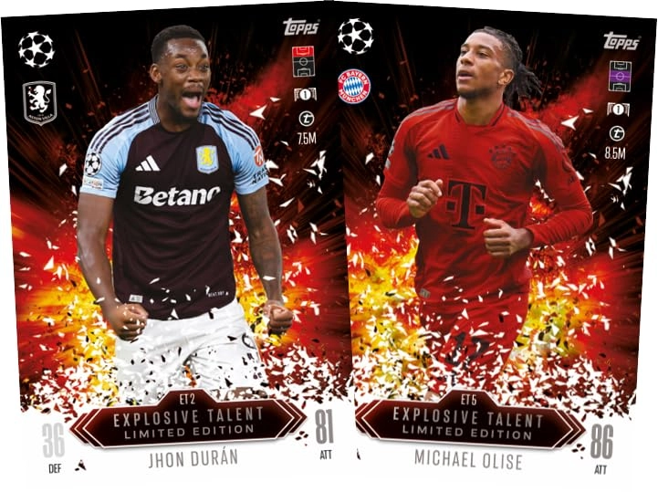 UCL & WUCL Match Attax Extra - English 92pcs