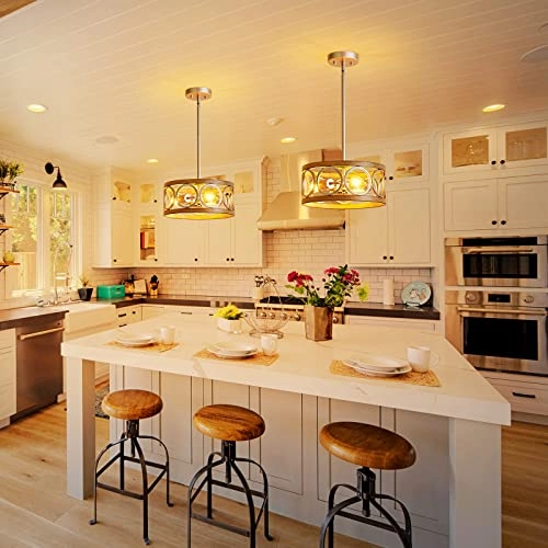 Modern Drum Chandelier - 41.3"
