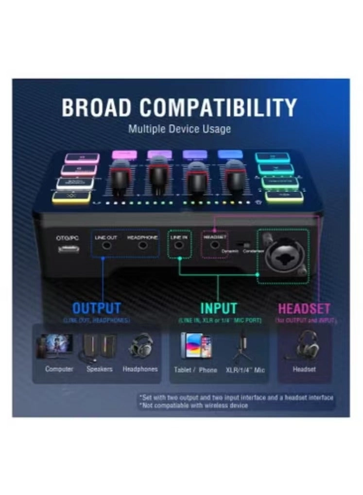 AmpliGame SC3 - XLR 48V Phantom Power RGB