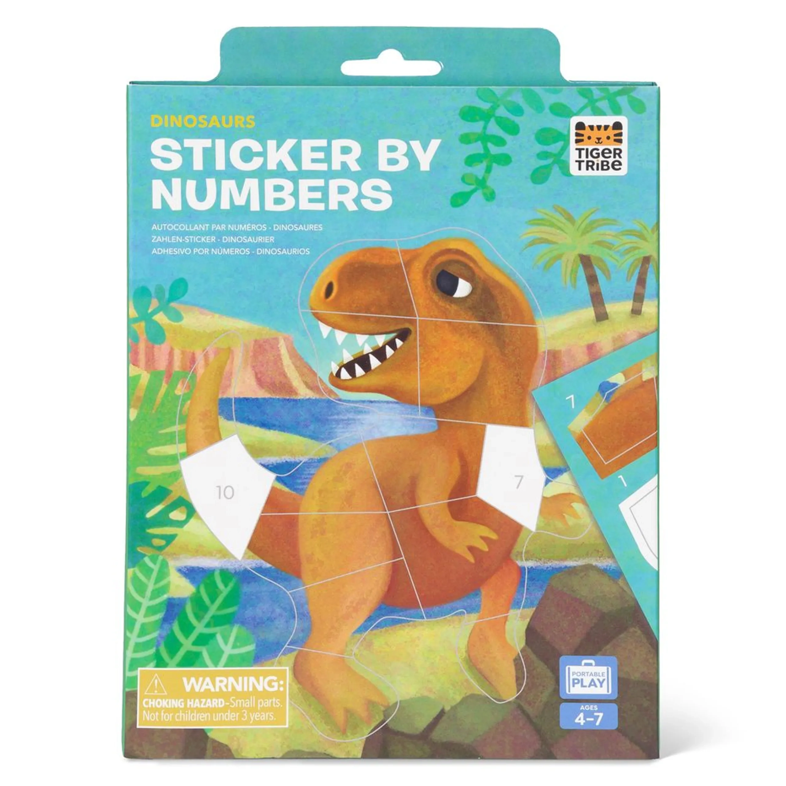 Tiger Tribe Dinosaurs Activity Sticker Book 16 pcs