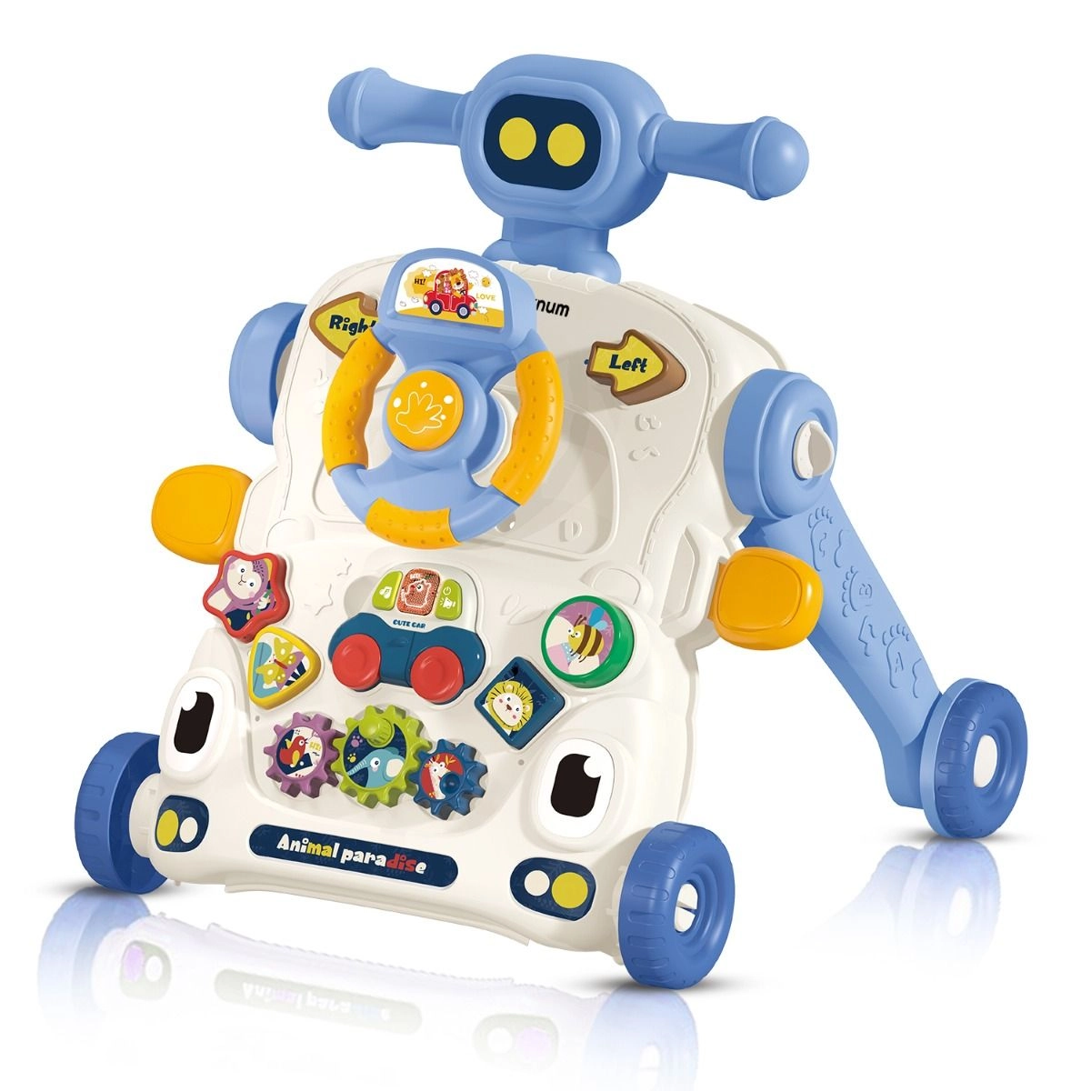 3-in-1 Baby Walker - Musical Keyboard Learning Table Mode