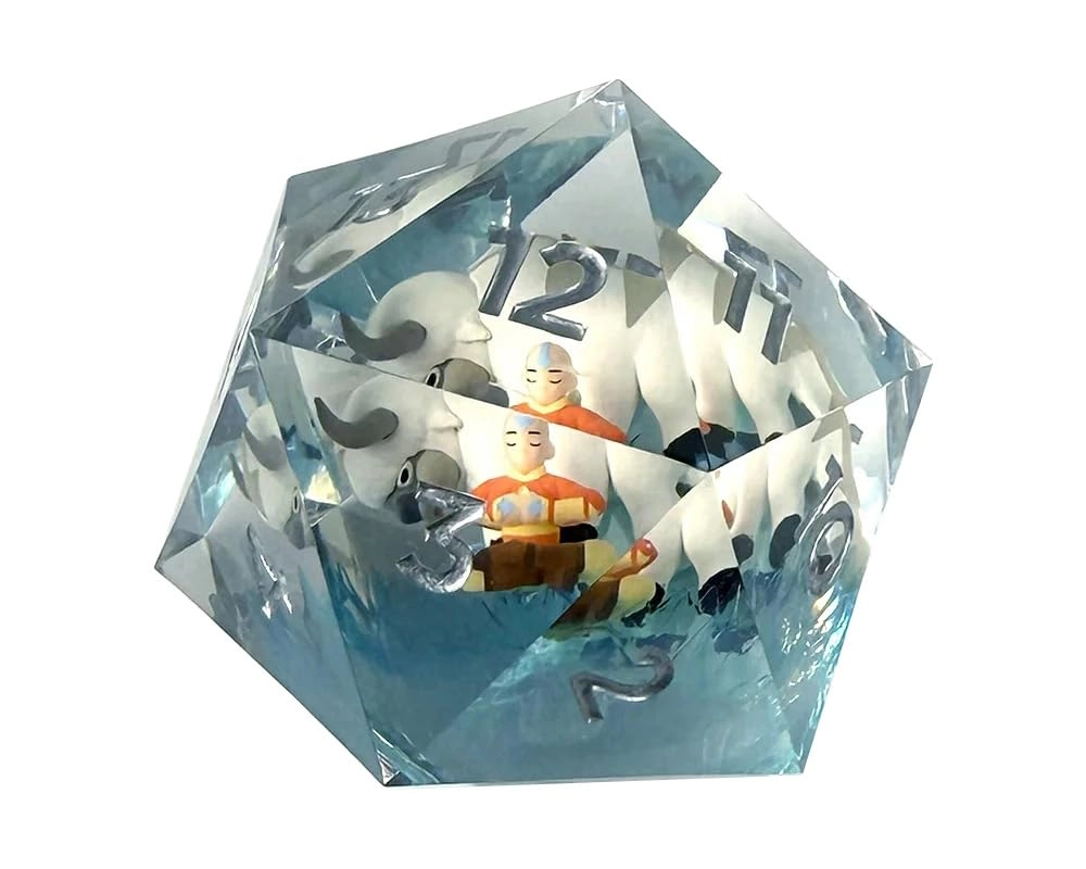 Sirius Dice Aang & Appa Spindown - Avatar: The Last Airbender - 55mm (5.5 cm)