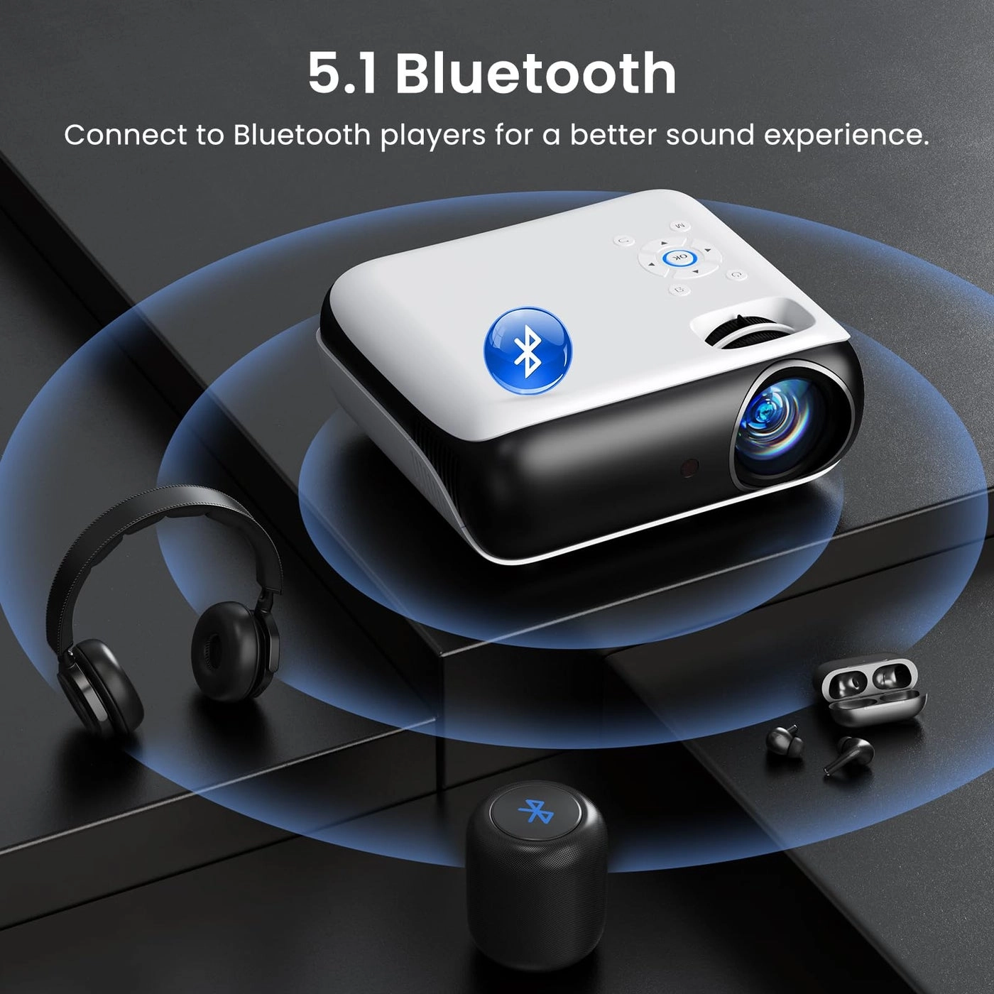 Native 1080P Bluetooth H1 9500L