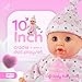 Soft Body Baby Doll - 10Inch Bassinet Eyes OpenClose Set