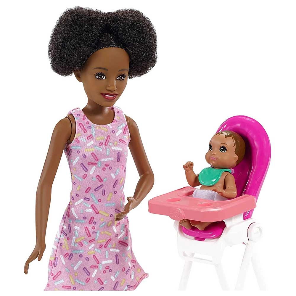 Skipper Babysitters Inc. Playset - Crib with mobile Baby doll with sleepy eyes