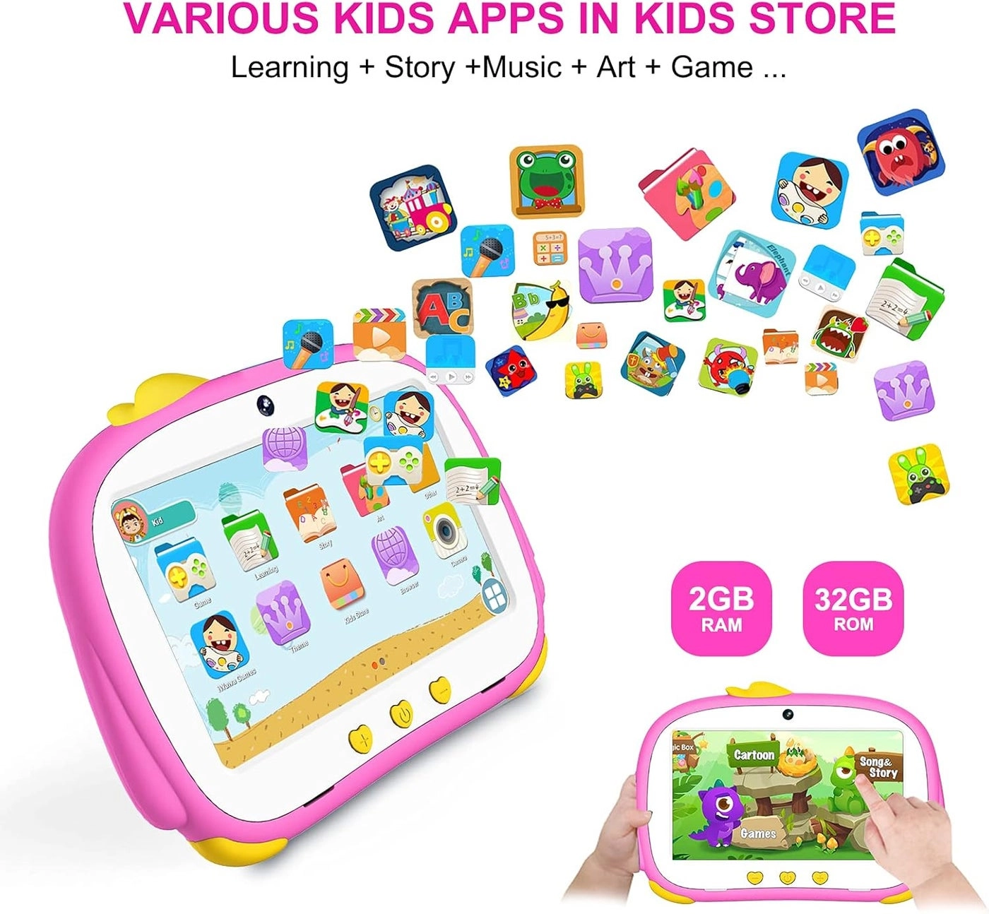 Kids Tablet - 1GB 7-inch 16GB
