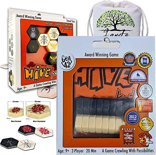 Hive of Insects - Pocket Version + Hive of Insects: Pillbug - Pocket Version Expansion + Drawstring Bag - Random Color