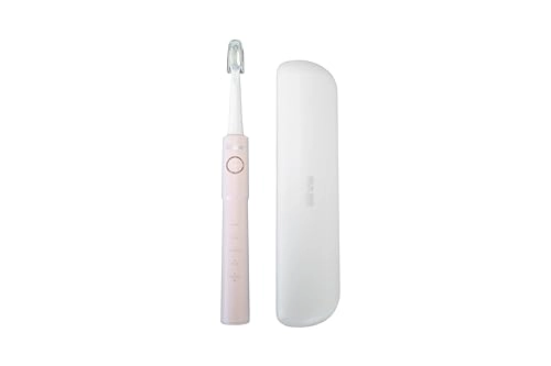 E11 Sonic Electric Toothbrush - Pink 8 Replacement Brush Heads H4 Travel Case