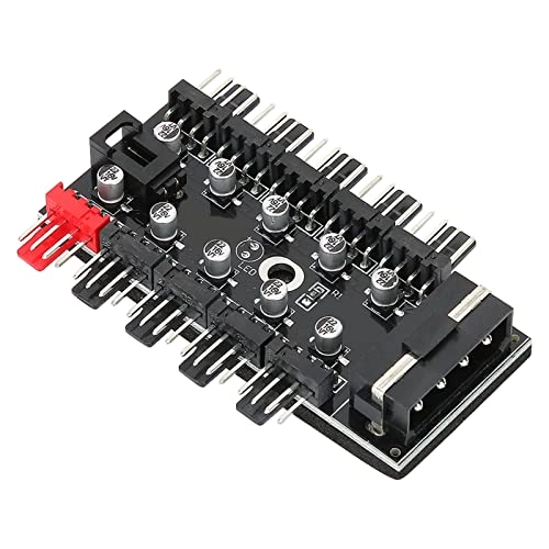 PC Chassis Fan Hub - Temperature Control 3pin/4pin