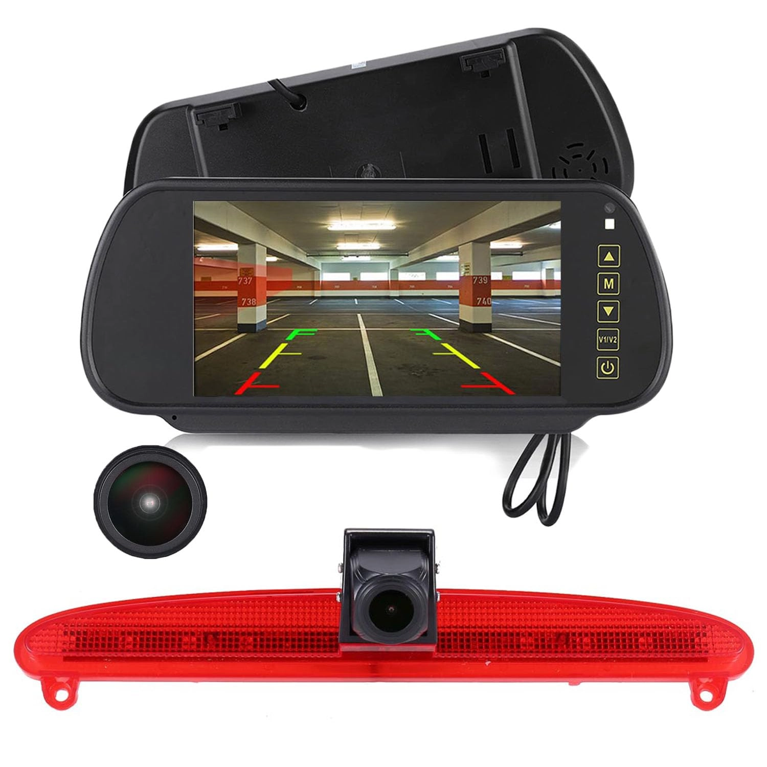 TFT LCD monitor - 4.3 inch + car rear view camera - Night vision Wireless 1280 x 720