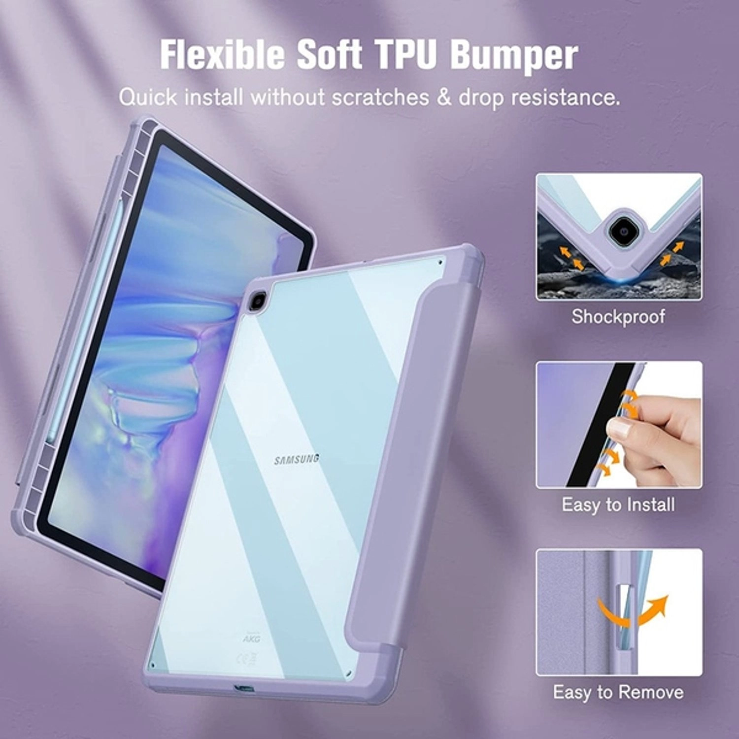 Case with Screen Protector for Galaxy Tab S