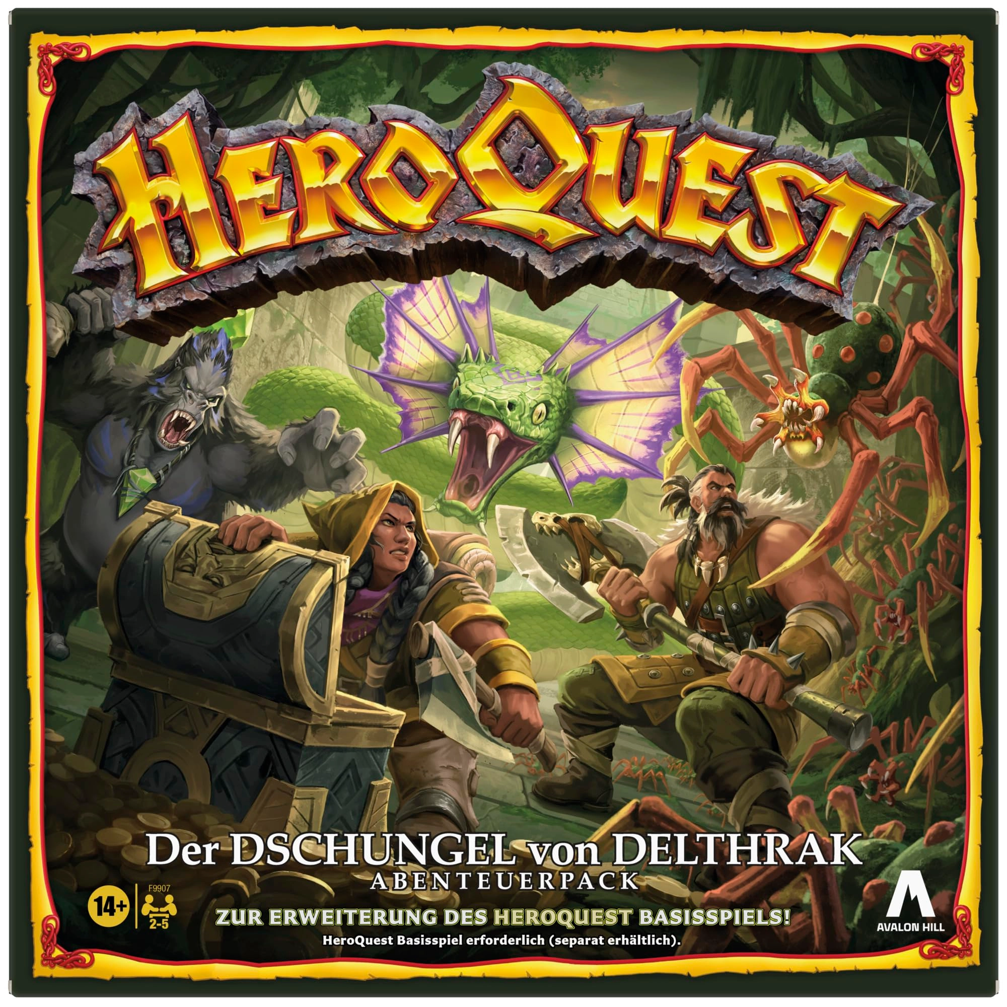 Avalon Hill HeroQuest: The Jungle of Delthrak Adventure Pack (German)