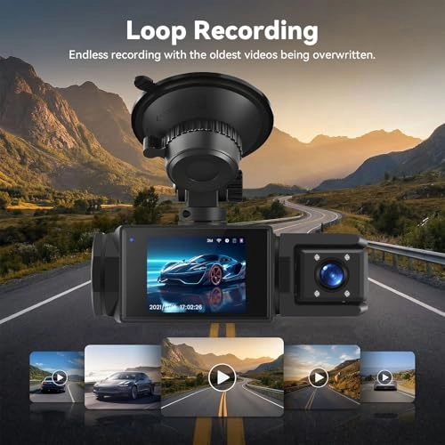 3 Channel Dash Cam - 1080P 30FPS