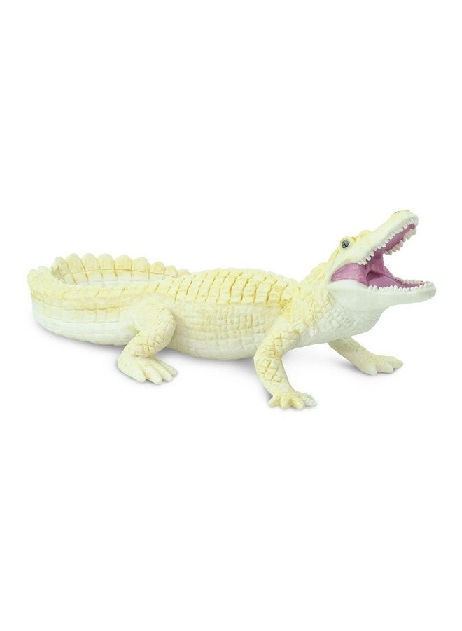 White Alligator Figurine 6"