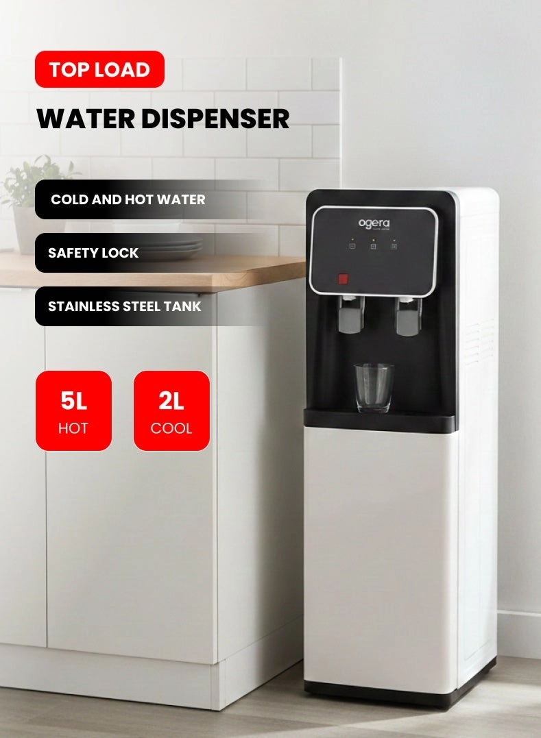 Ogera Top Load Water Dispenser - 5L Heating 2L Cooling