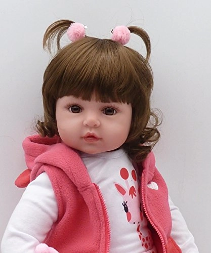 Reborn Baby Doll - 47 cm Silicone Brown Eyes