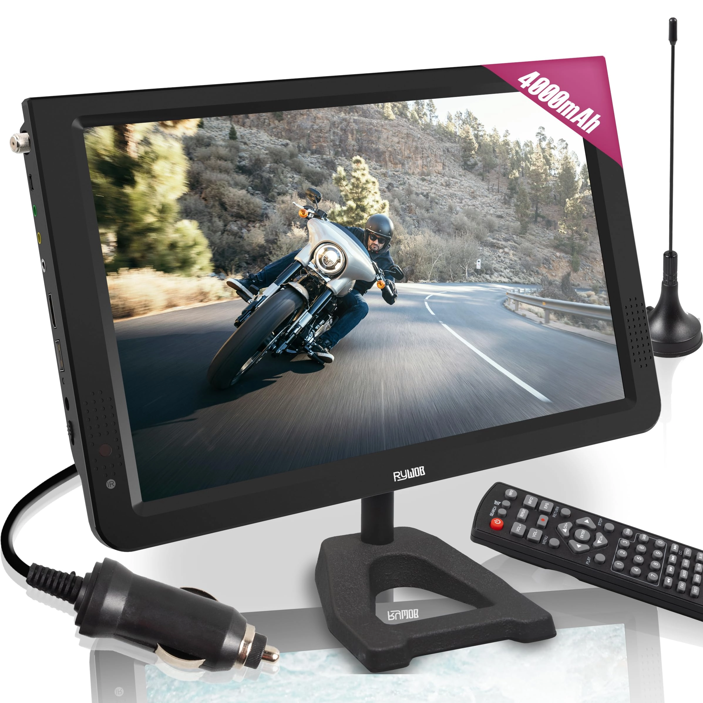 Rywob Portable TV - 720p 12inch