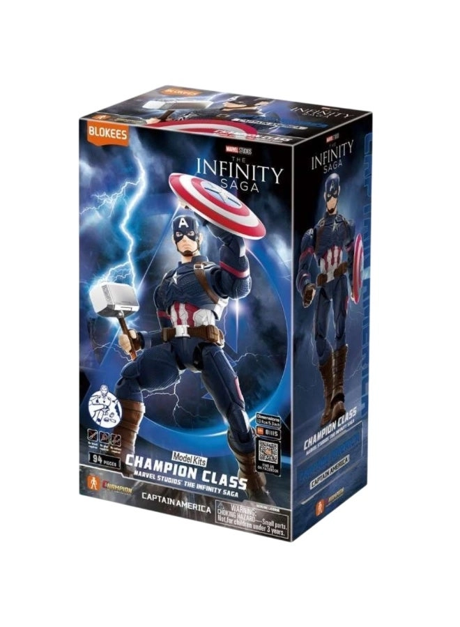 BLOKEES Captain America Champion Class Building Figure - 6 and above 94 PCS (81115)
