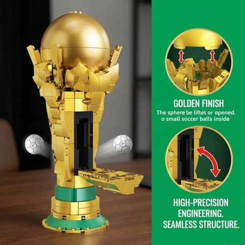Soccer Trophy Building Blocks - 446 pcs