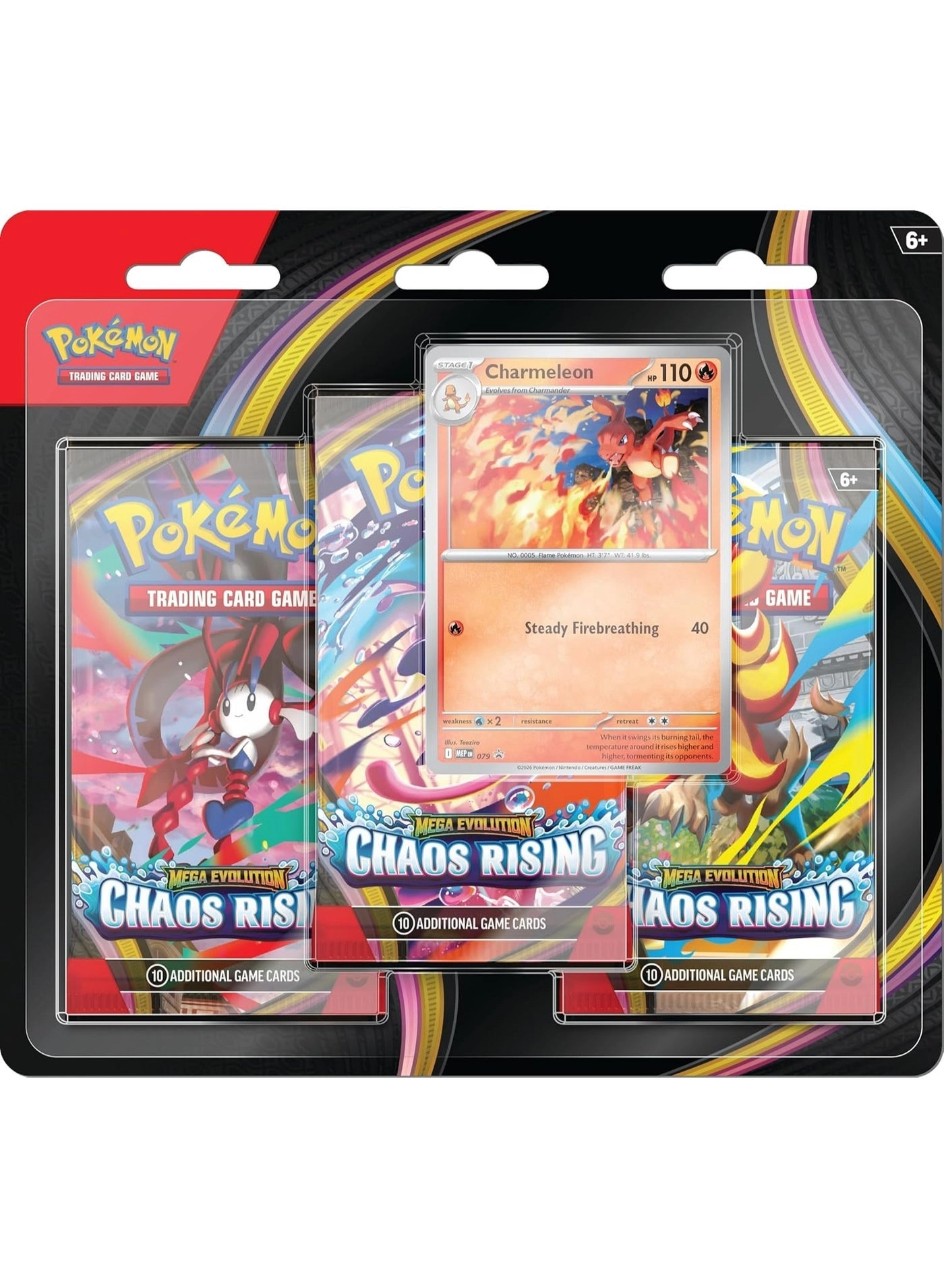 Pokémon Mega Evolution Chaos Rising - 3 pcs